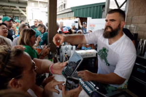 Jason Kelce’s sixth annual celebrity bartending fundraiser is returning to Ocean Drive in Sea Isle City this week