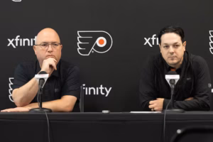 The NHL draft is next on the Flyers’ busy agenda. Here’s what Danny Brière and Brent Flahr said about their strategy on Tuesday.