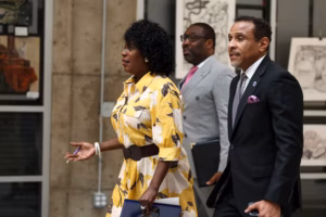 With a city funding plan in place, Mayor Parker is headed to Harrisburg for help to shore up school finances