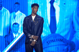 From AJ Dybantsa’s Paris-made suit to monochromatic looks, here were the best outfits from the NBA draft