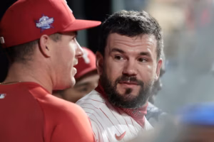 Phillies’ Kyle Schwarber out of the lineup for a second straight game: ‘Just being a little cautious’