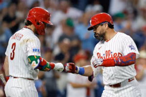 Bryce Harper and Kyle Schwarber put on a show for the Bank in Phillies’ 15-3 rout of Mets