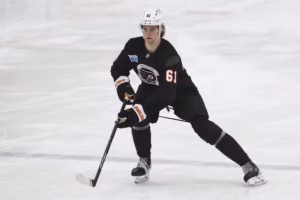 The Flyers believe they have a ‘unicorn’ in Maksim Sokolovskii: ‘He’s 6-foot-8, and he skates like he’s 5-foot-8′