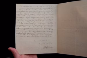 The first Jewish American to serve the government was a Philadelphian. A letter he carried to Paris for Thomas Jefferson is up for auction.