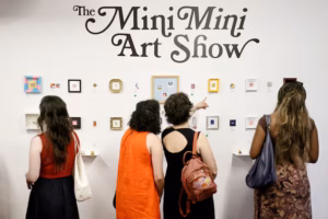 A Queen Village art show is drawing in big crowds with postage stamp-size art
