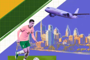 Where are tourists traveling to Philadelphia from for the World Cup?