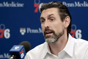 Mike Gansey ‘never would have envisioned’ landing Jaylen Brown in his first Sixers offseason — and is happy to wait on LeBron James’ decision