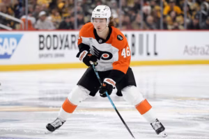 Trevor Zegras inked a major contract extension with the Flyers. Next up: Lending his time and service to the Shoulder Check cause.