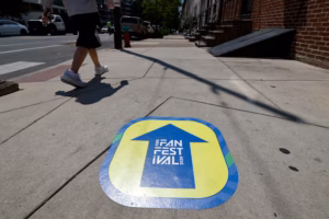 Business owners near the FIFA Fan Festival prepared for crowds. Not all saw them.