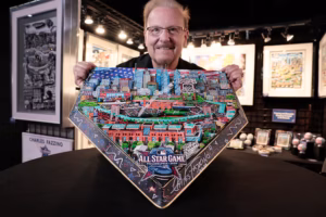 The official commemorative artist of the MLB All-Star Game is a big fan of Philly food and culture
