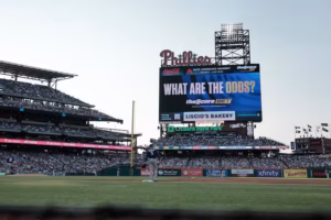 Jhoan Duran’s walkout, the Phillies pitch clock, and the scoreboard are sponsored. Why local companies invest in the ads.