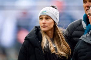 Kylie Kelce stars in debut of Ilona Maher’s YouTube show and offers a peek into her marriage to Jason, motherhood, and more