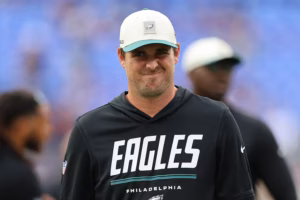 Sean Mannion talks Eagles’ sloppy preseason loss to Ravens, will move from sideline to coaching box vs. Patriots