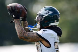 Inside the Eagles’ intense safety competition, where ‘we’re all pushing each other’ but not everyone can win