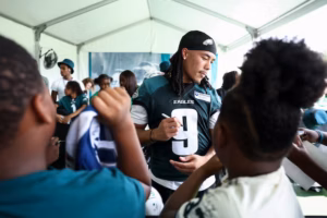 Eagles rookie wide receiver, first-round pick Makai Lemon returns to practice